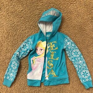 Disney Frozen Elsa Teal Hoodie for Kids